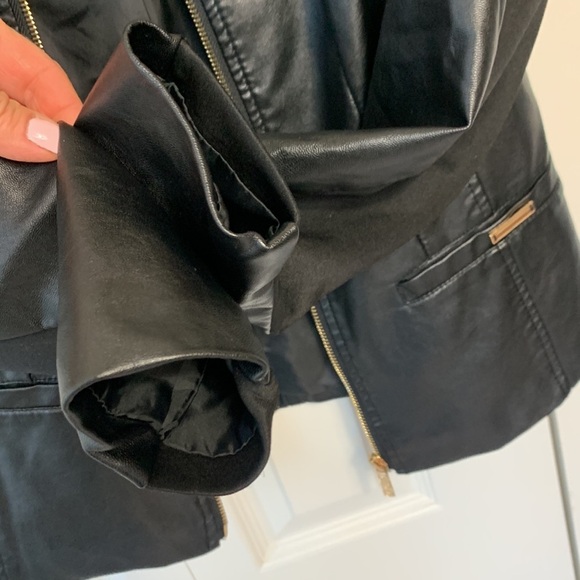 Cleo Petites Faux Leather Jacket Size XS - Picture 11 of 12